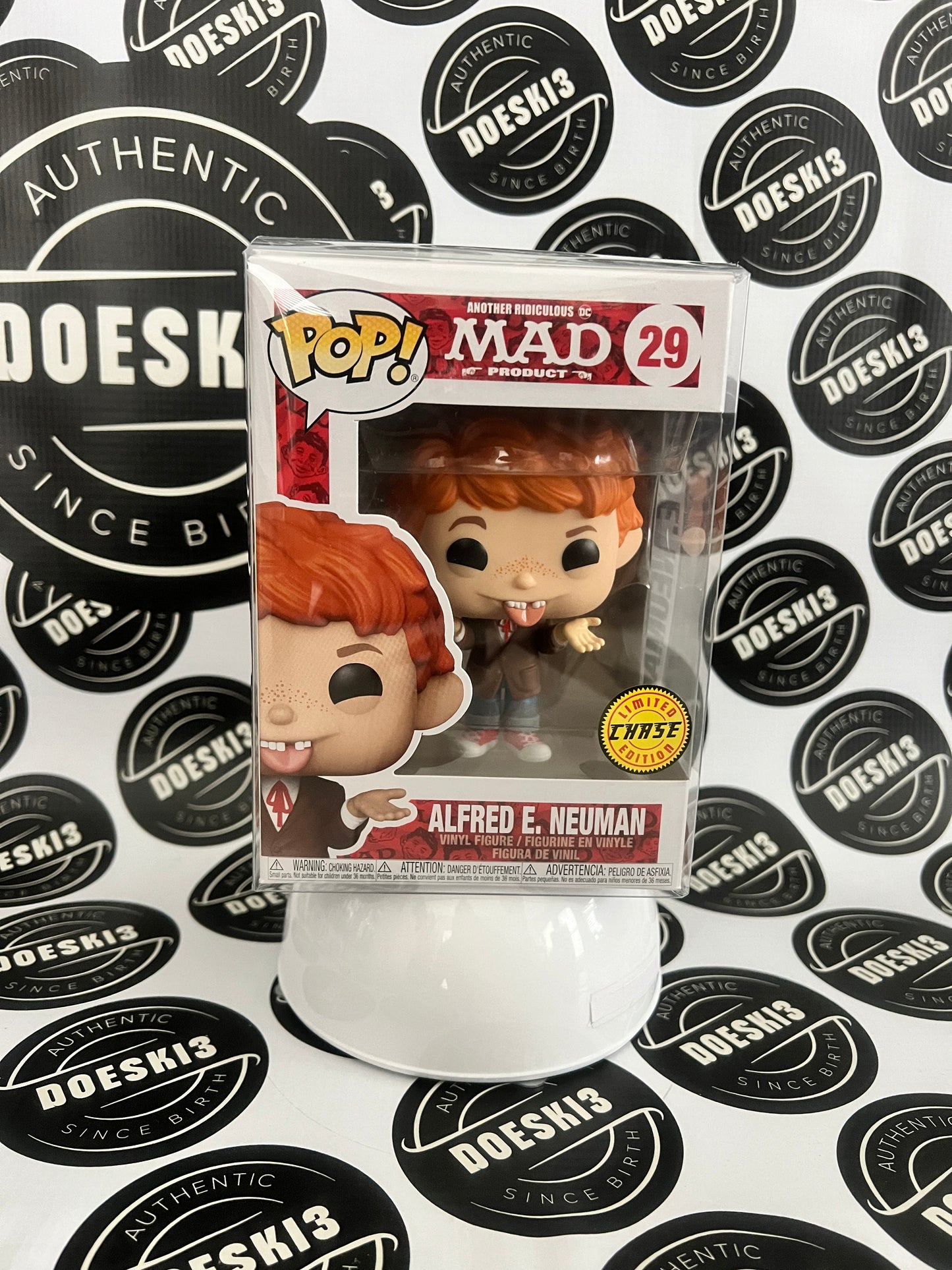 Funko Pop! Mad Magazine Alfred E Neuman #29 (Chase) W/Protector