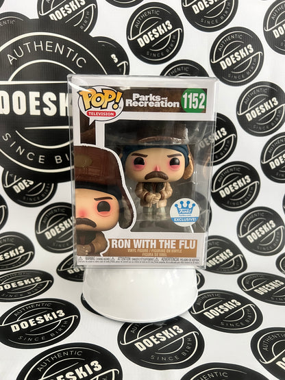 Funko Pop! Parks and Recreation - Ron with the Flu #1152 - Funko Exclusive W/Protector