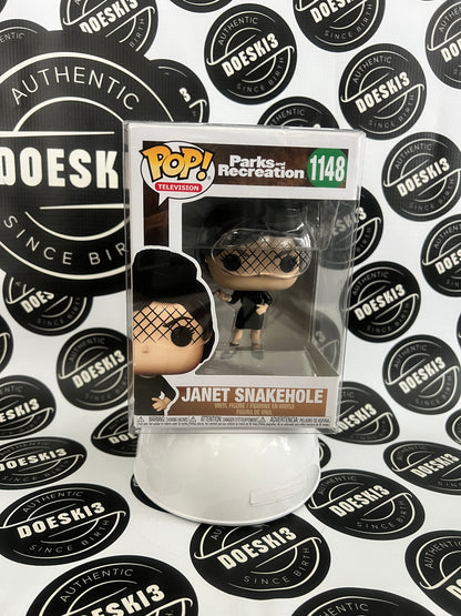 Funko Pop! Television: Parks and Recreation: Janet SnakeHole #1148 W/Protector