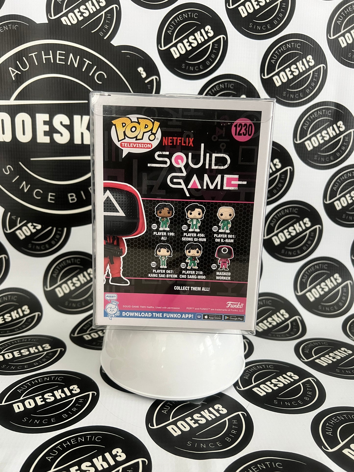 Funko Pop!! Television Squid Game Masked Soldier #1230 Funko Exclusive W/Protector