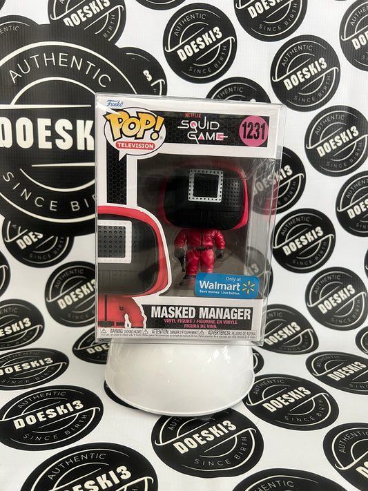 Funko Pop! Squid Game Masked Manager #1231 (Walmart Exclusive) W/Protector