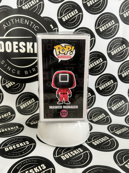 Funko Pop! Squid Game Masked Manager #1231 (Walmart Exclusive) W/Protector