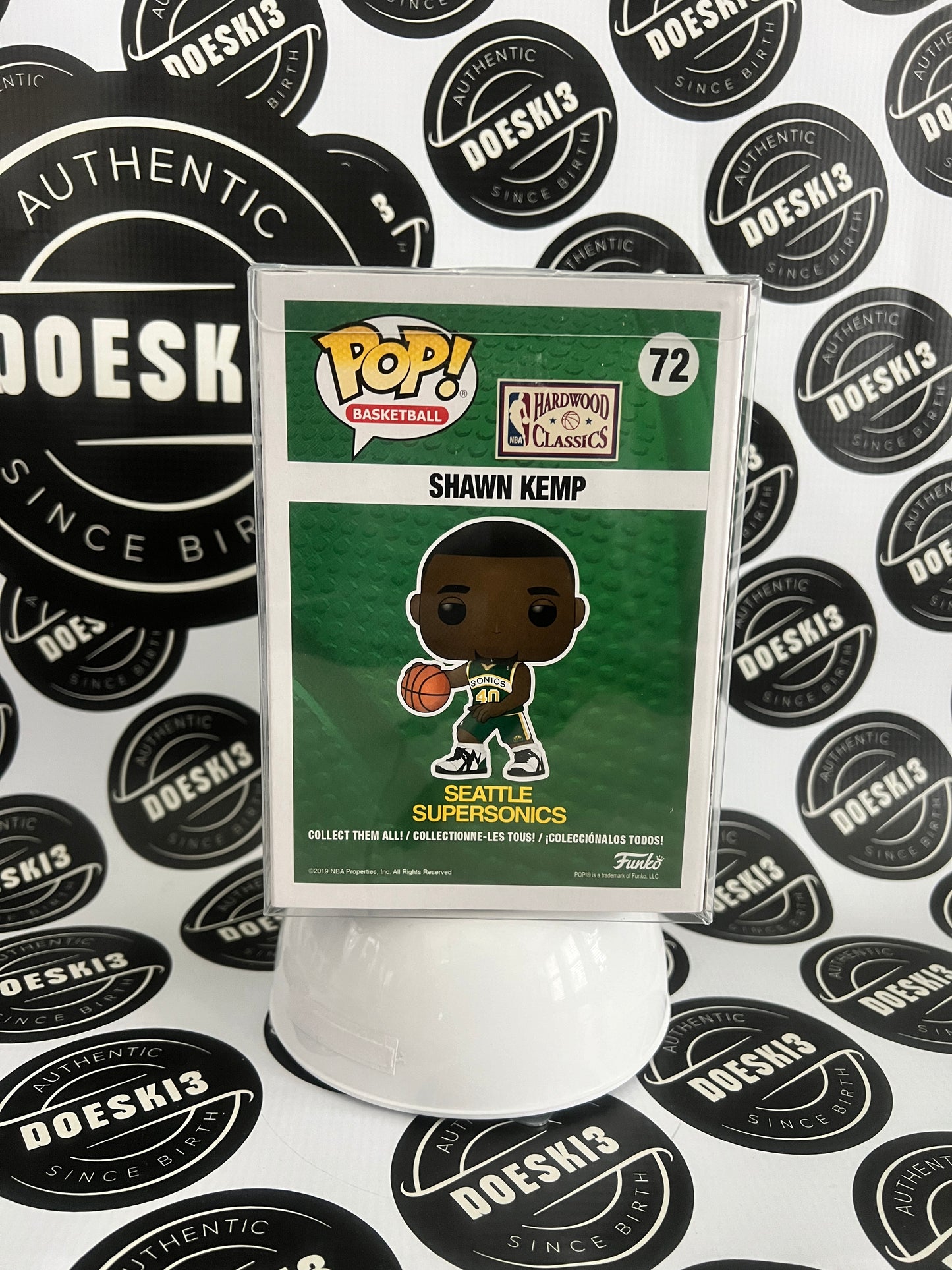 Funko Pop! Shawn Kemp #72 Exclusive 2020 Spring Convention NBA HWC W/Protector