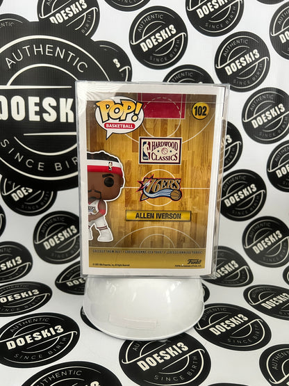 Funko Pop NBA: Legends - Allen Iverson (Sixers Home) #102 W/Protector