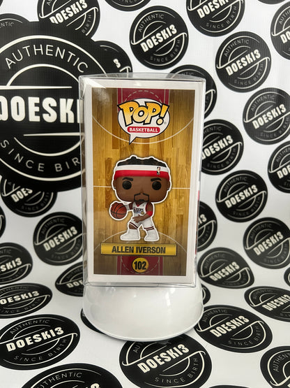 Funko Pop NBA: Legends - Allen Iverson (Sixers Home) #102 W/Protector