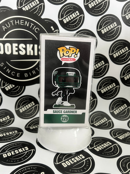 Funko Pop! NFL Sauce Gardner #229 - NEW YORK JETS Fanatics Exclusive W/Protector