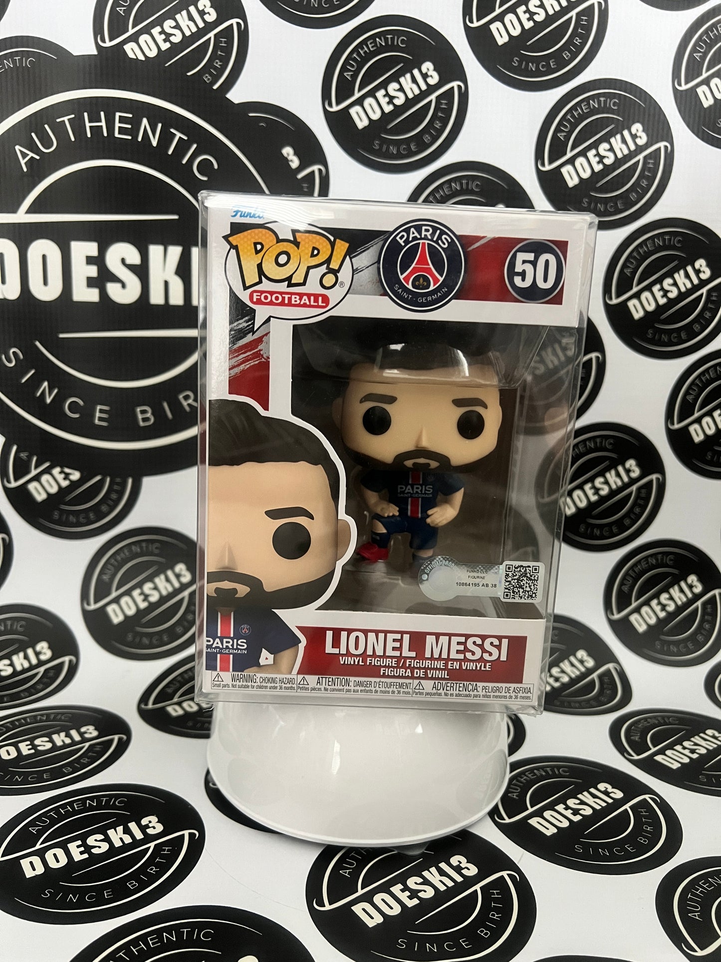 Funko Pop! Lionel Messi #50 Paris Saint-Germain Soccer EPL W/Protector