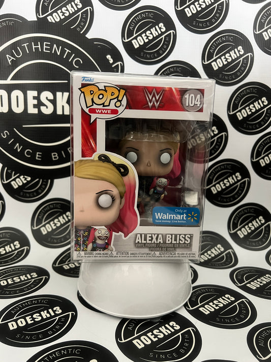 Funko Pop! WWE Alexa Bliss with Lilly doll #104 Walmart Exclusive) W/Protector