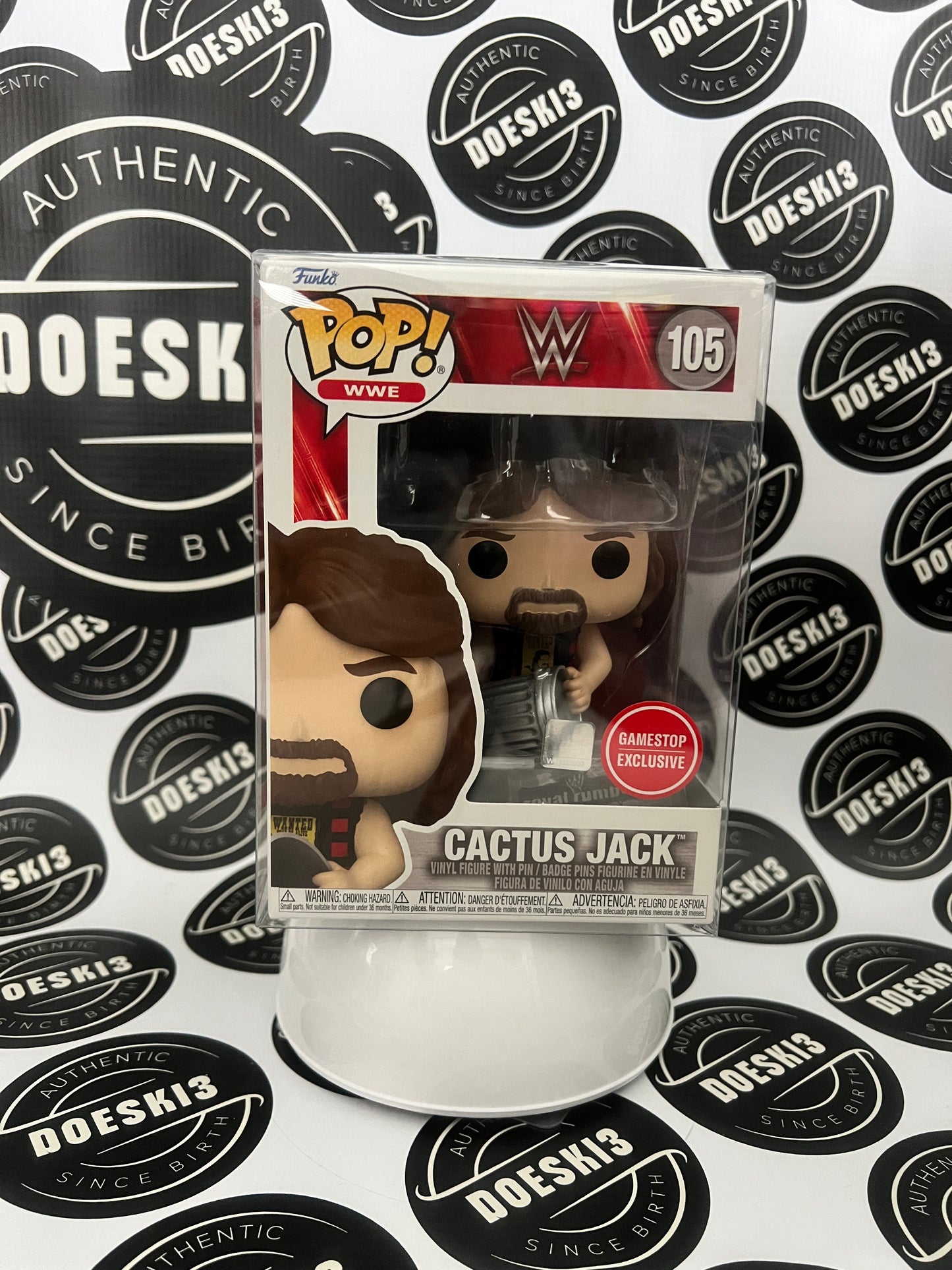 Funko Pop! WWE - Cactus Jack  #105 (GameStop Exclusive) W/Protector