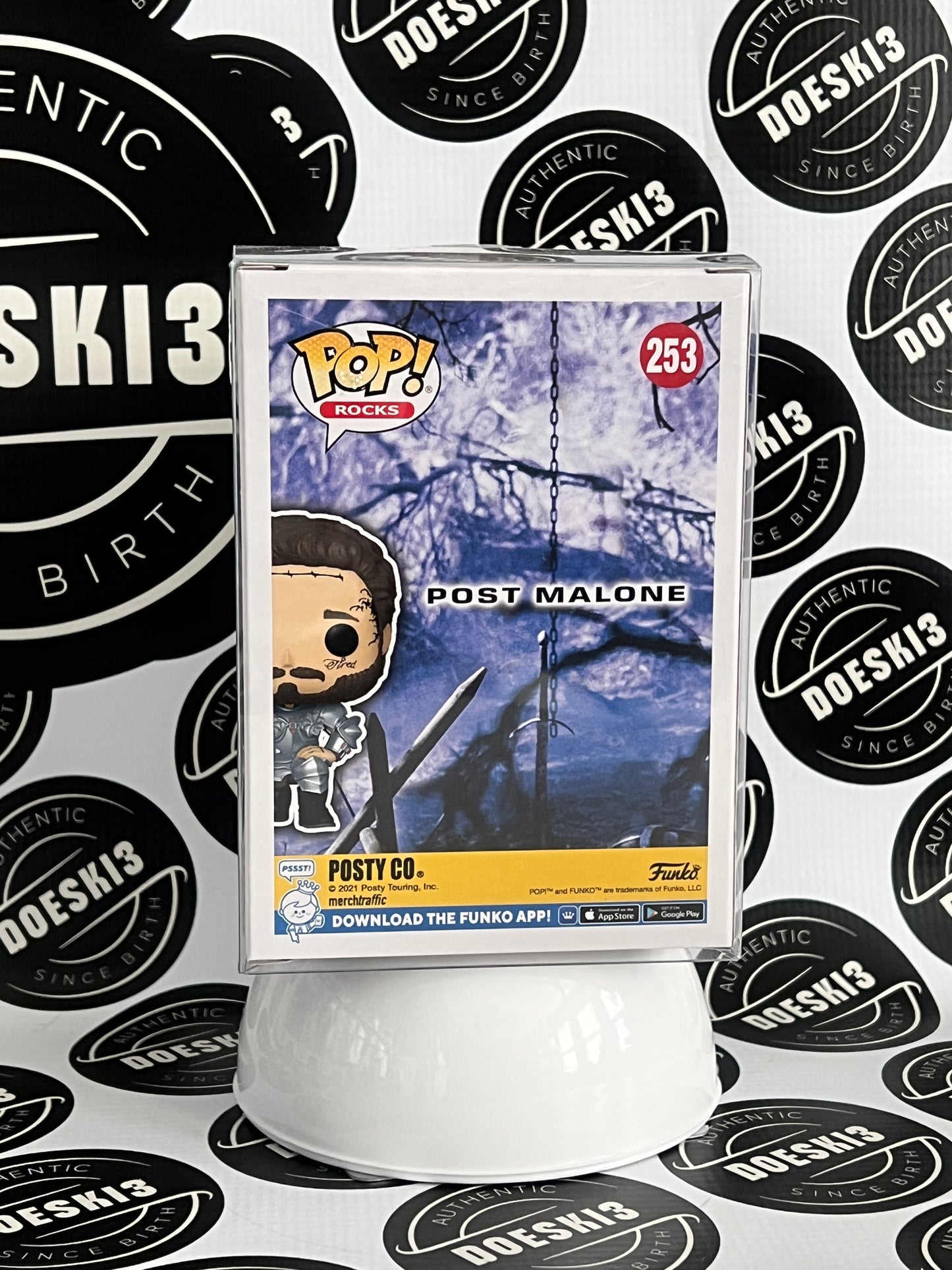 Funko Pop! Rocks Post Malone #253 Knight W/Protector