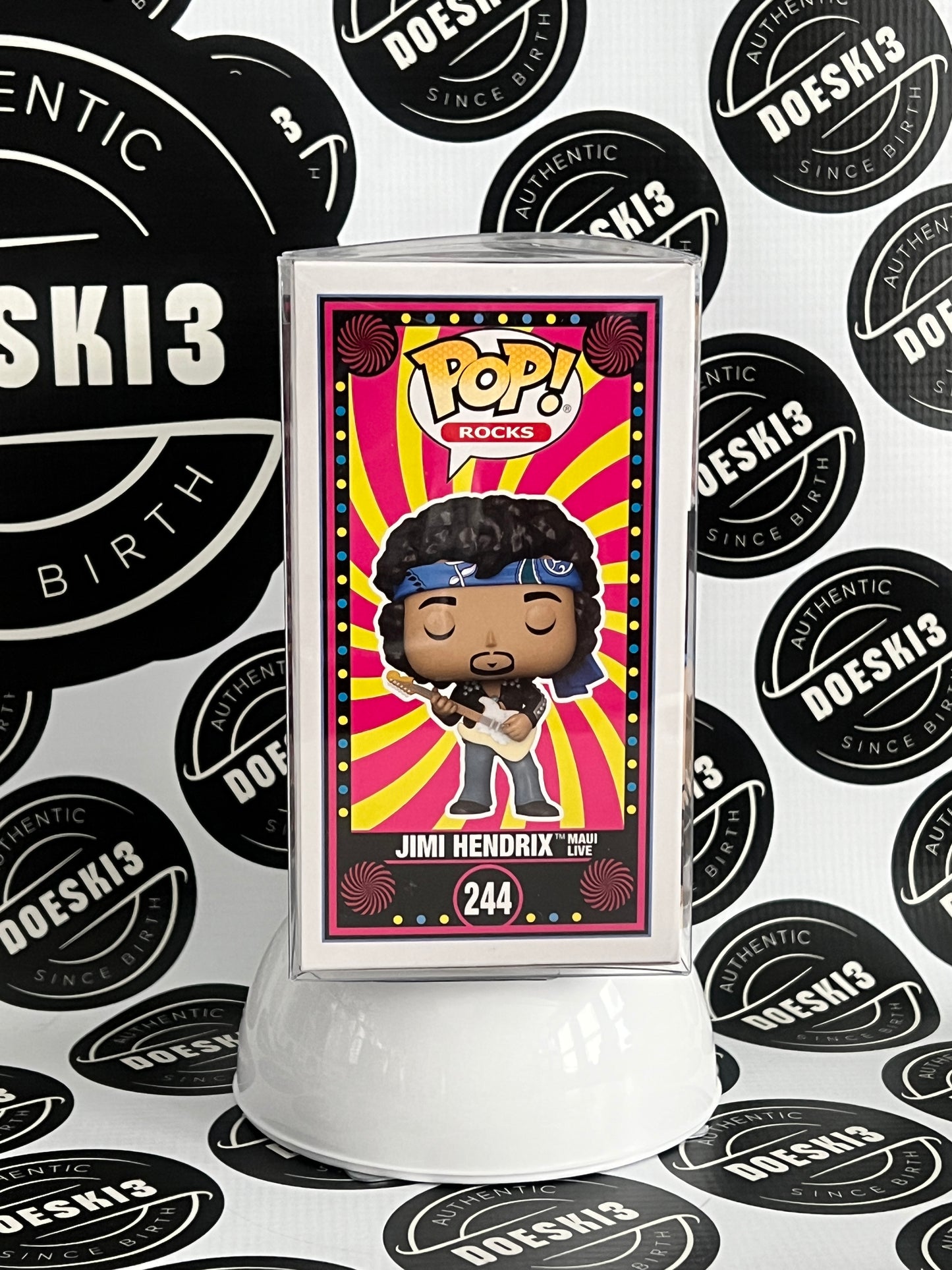 Funko Pop! Figure Jimi Hendrix Live From Maui #244 W/Protector