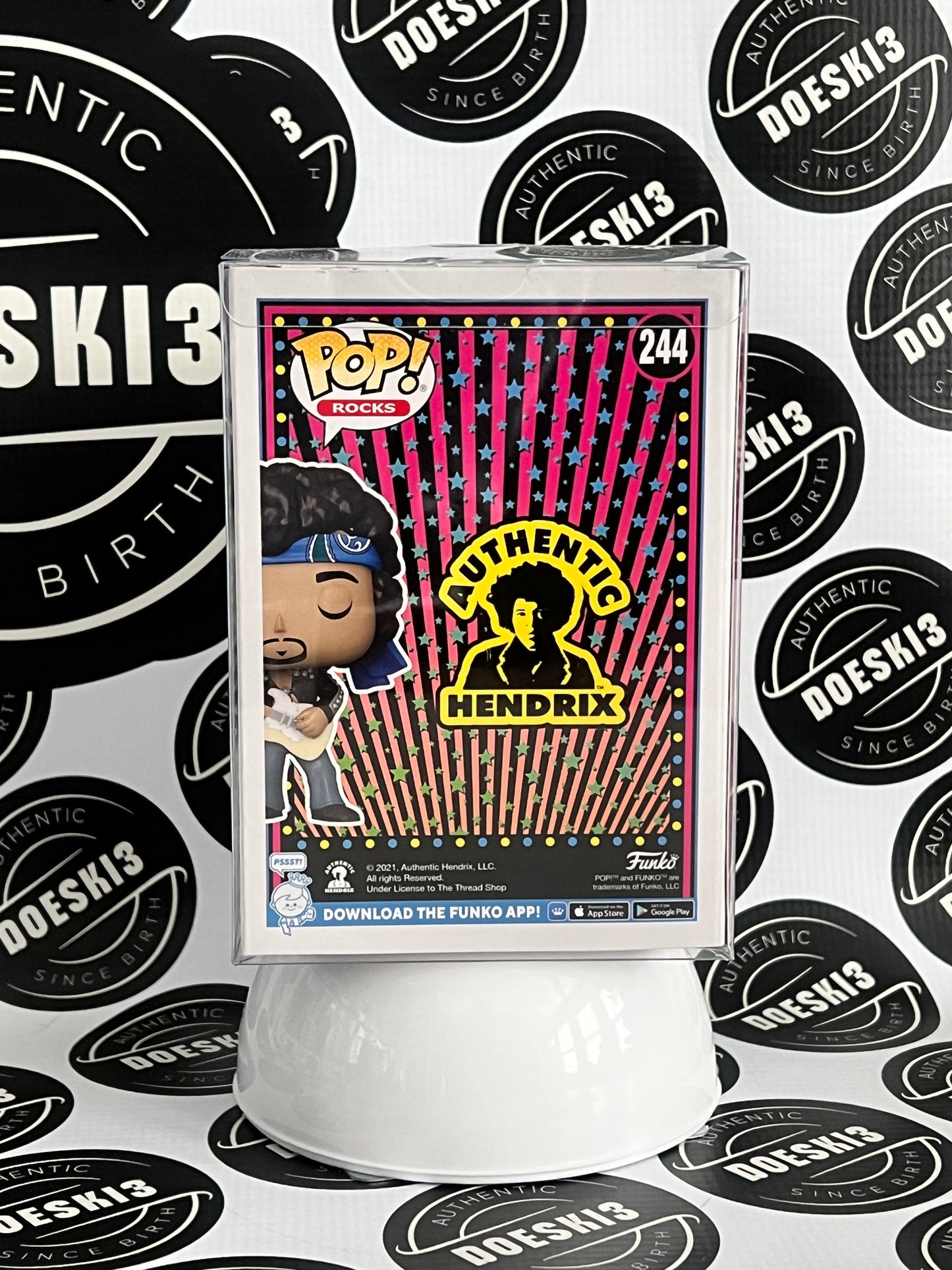 Funko Pop! Figure Jimi Hendrix Live From Maui #244 W/Protector