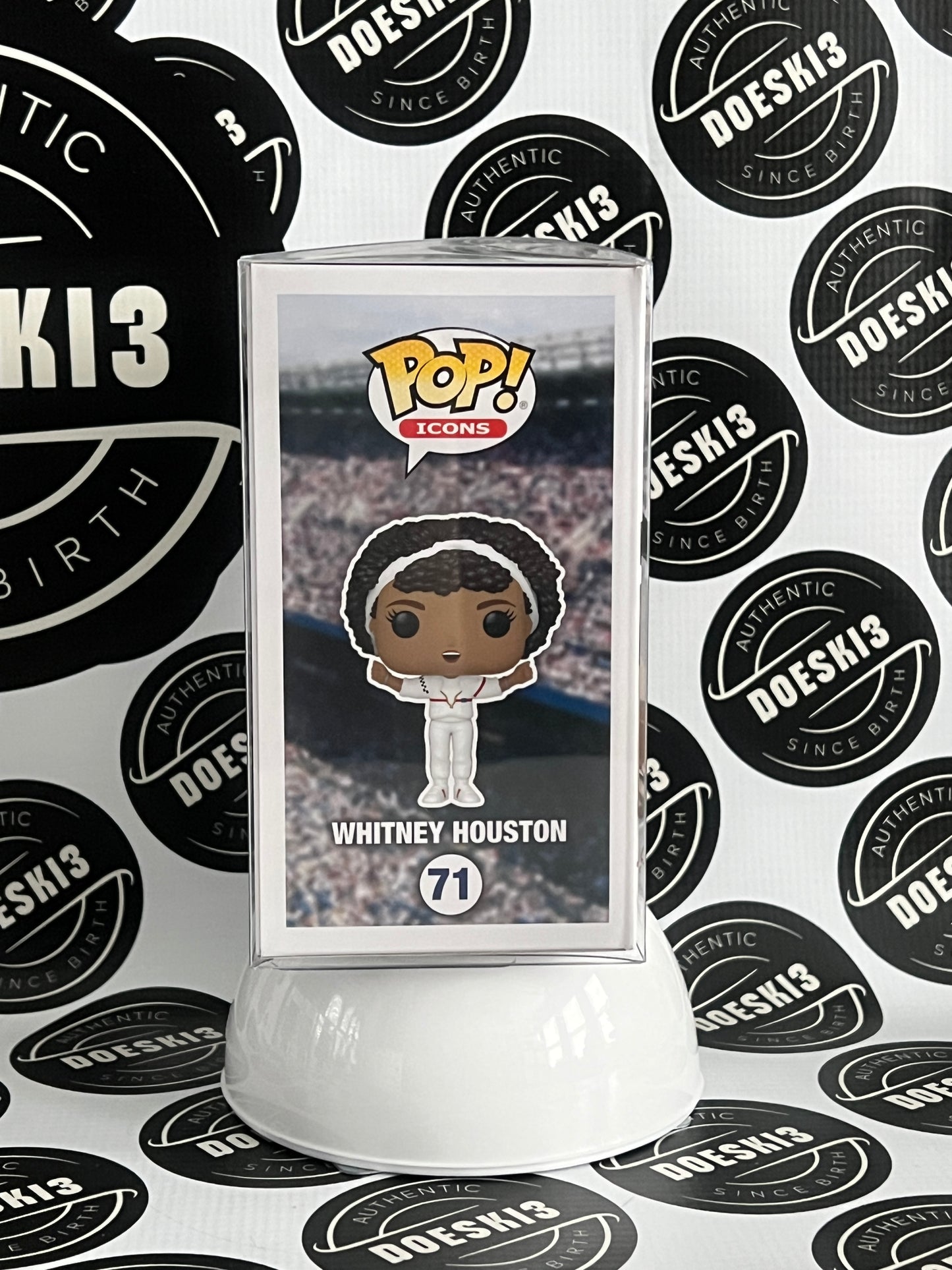 Funko Pop! Icons Whitney Houston #71 Funko Exclusive W/Protector