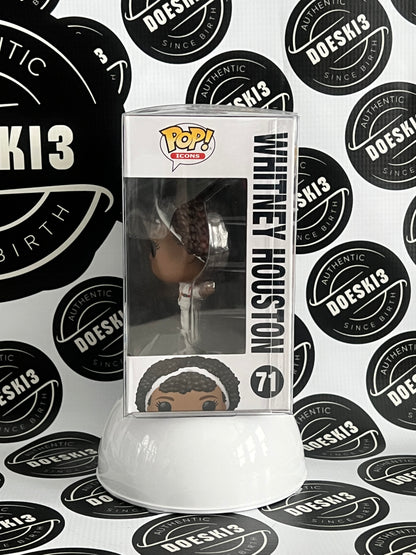 Funko Pop! Icons Whitney Houston #71 Funko Exclusive W/Protector