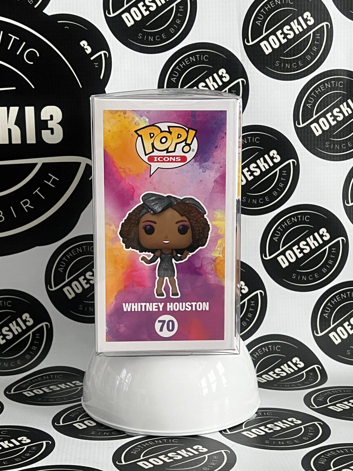 Funko Pop! Icons Whitney Houston #70 Diamond Collection Target Exclusive W/Protector