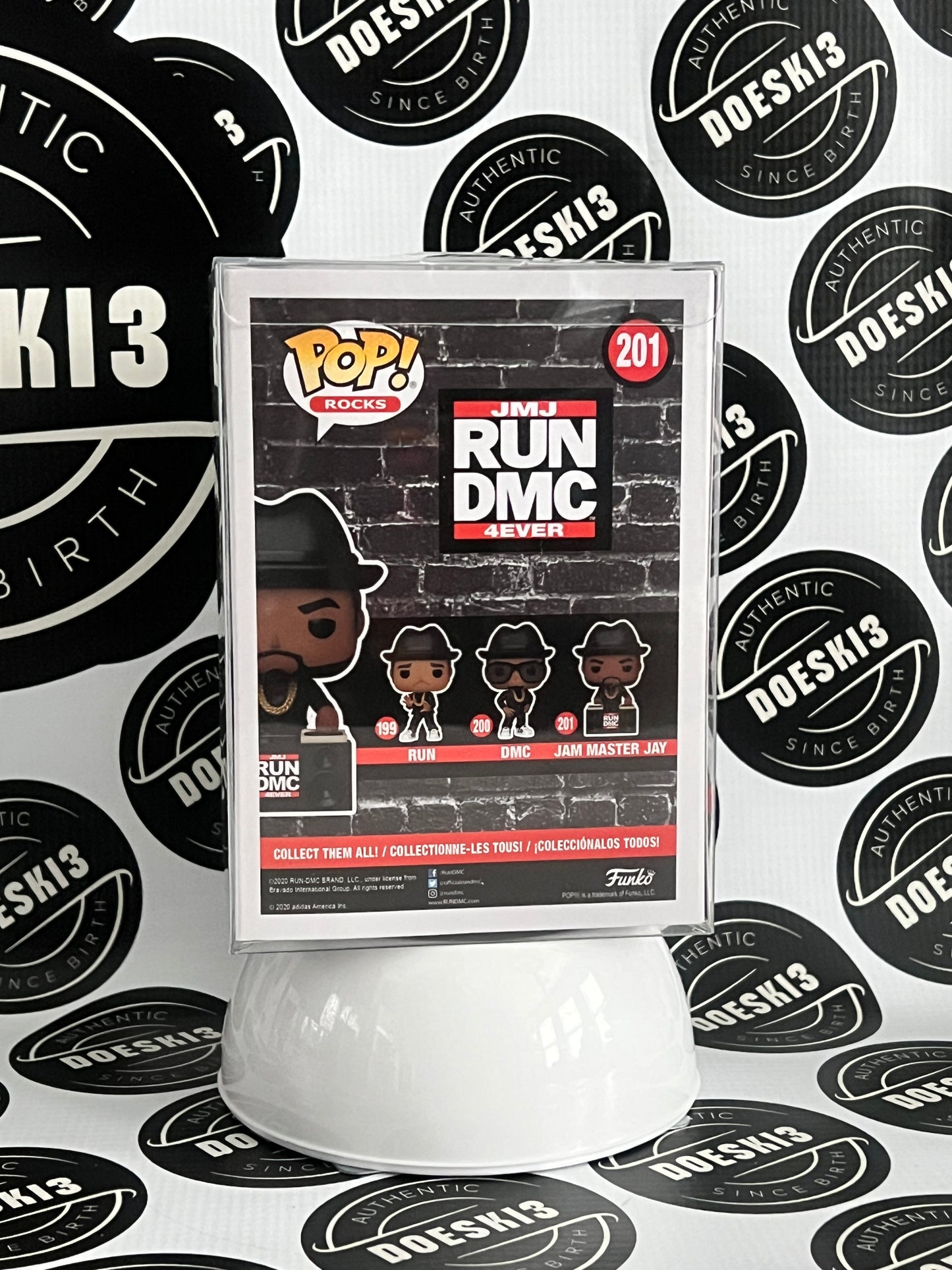 Funko Pop! Run DMC Jam Master Jay #201 W/Protector