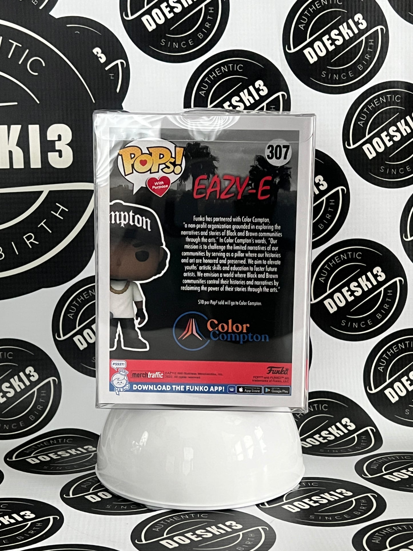 Funko Pop! Eazy-E #307 Pop with Purpose Funko Exclusive W/Protector