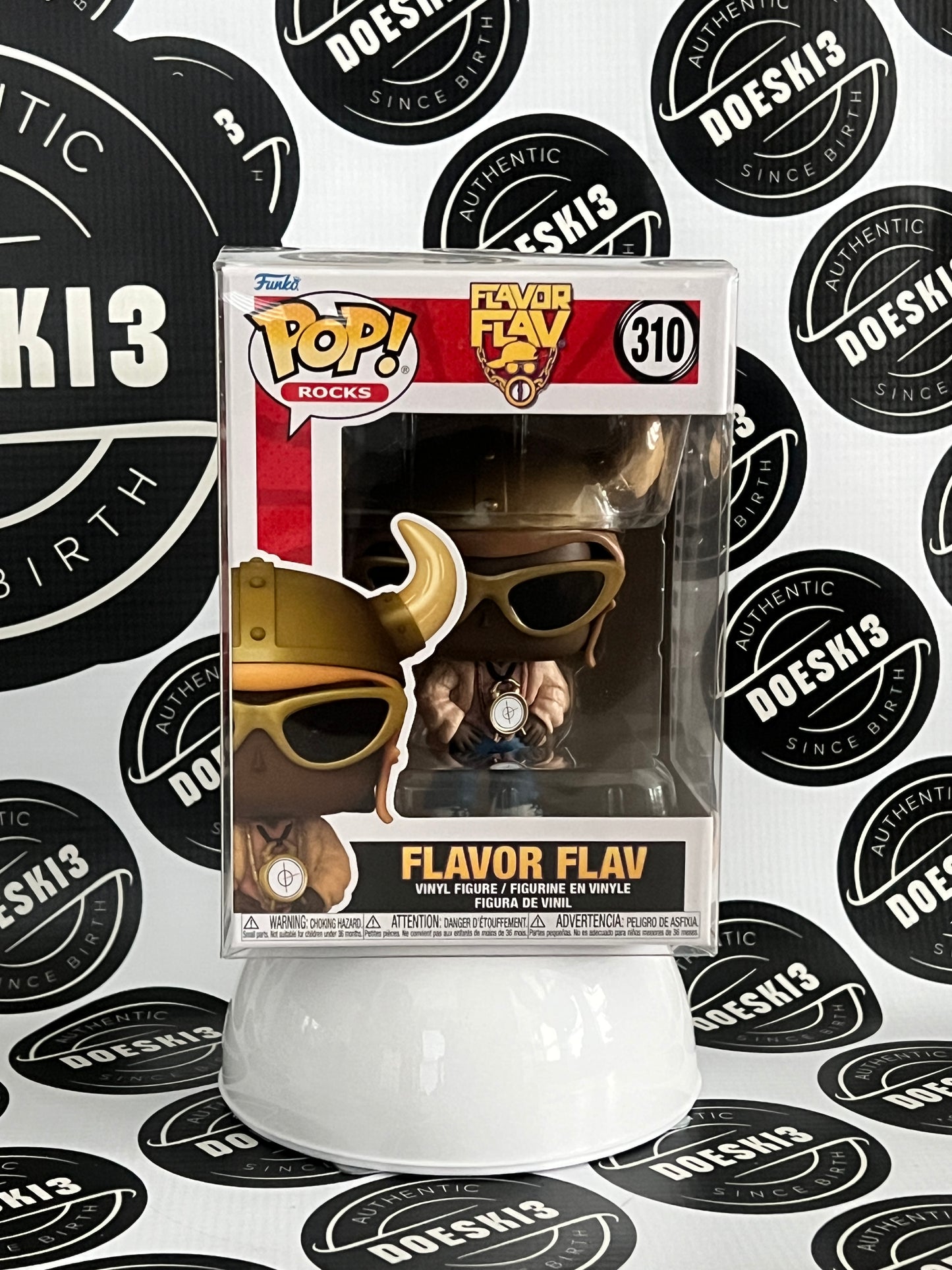 Funko Pop! Rocks Flavor Flav #310 Public Enemy W/Protector