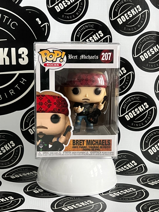 Funko Pop! Rocks Bret Michaels #207 W/Protector