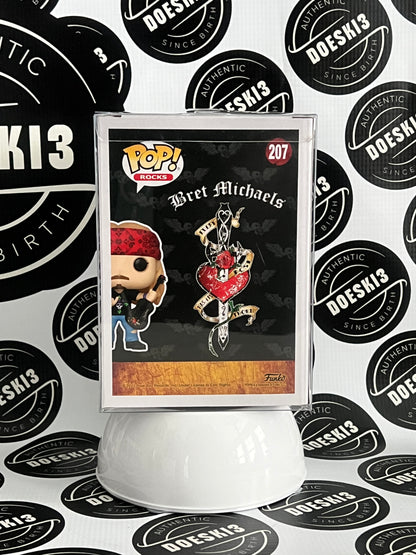 Funko Pop! Rocks Bret Michaels #207 W/Protector