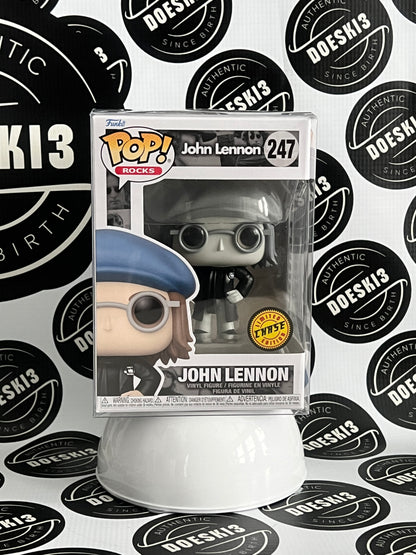 Funko Pop! Rocks John Lennon: #247 (Chase) W/Protector