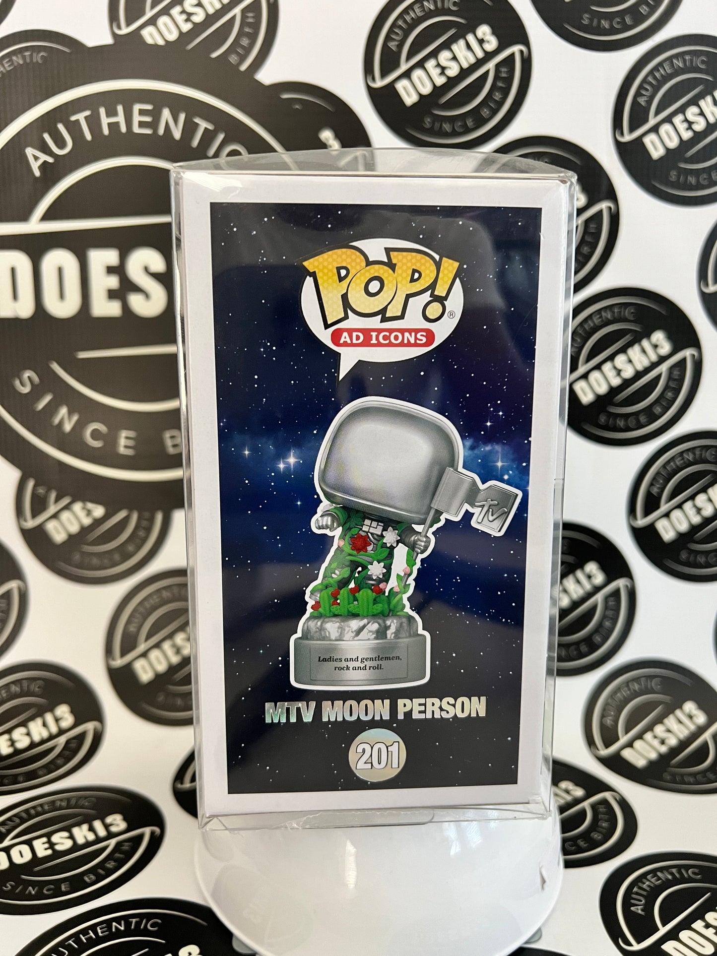 Funko Pop! MTV 40th Anniversary Moon Person #201 W/Protector