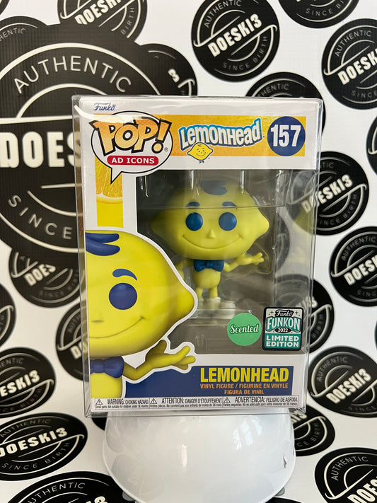 Funko Pop! Lemonhead Scented Funkon 2022 Limited Edition Exclusive #157 Ad Icons W/Protector