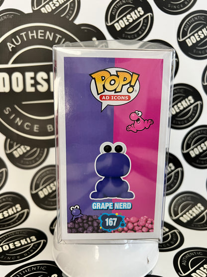 Funko Pop! Purple Grape Nerd #167 & Strawberry Nerd #168 Scented Exclusive W/Protector