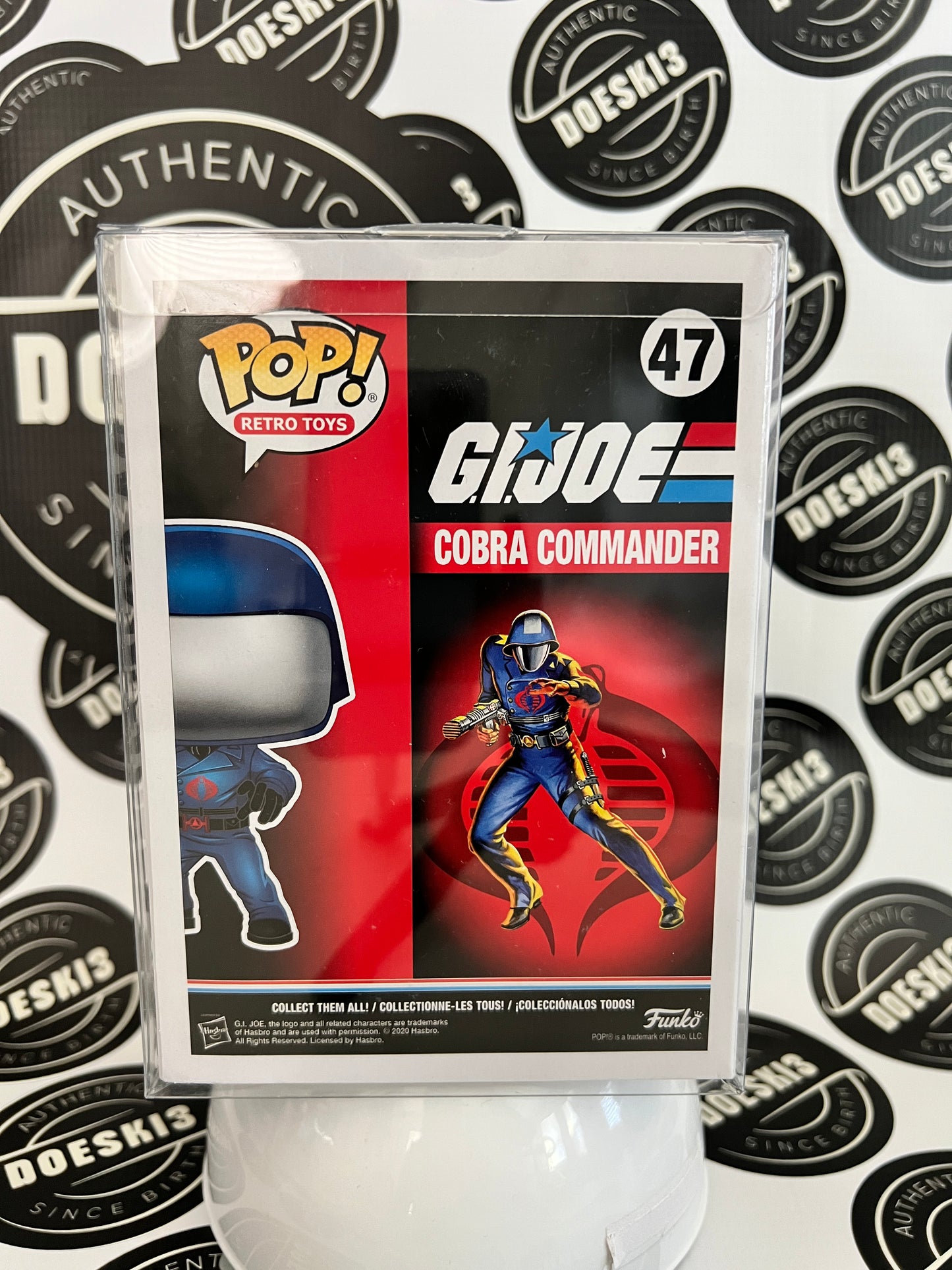 Funko Pop! Gi Joe Cobra Commander #47 Gamestop Exclusive W/Protector