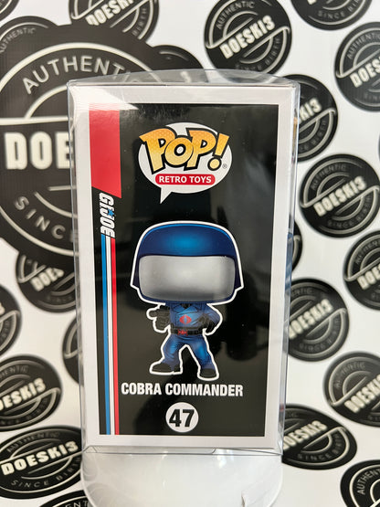 Funko Pop! Gi Joe Cobra Commander #47 Gamestop Exclusive W/Protector