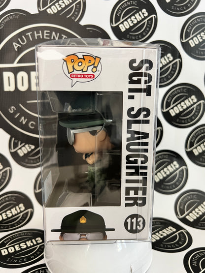 Funko Pop! G.I. Joe Sgt. Slaughter #113 NYCC 2022 Official Con Sticker W/Protector