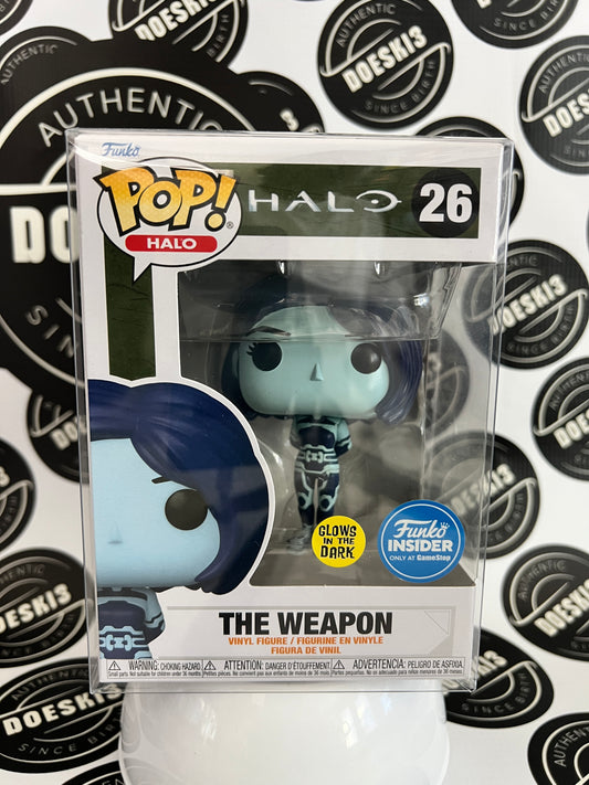 Funko Pop! Halo The Weapon #26 (Glows in the Dark) GameStop Exclusive W/Protector