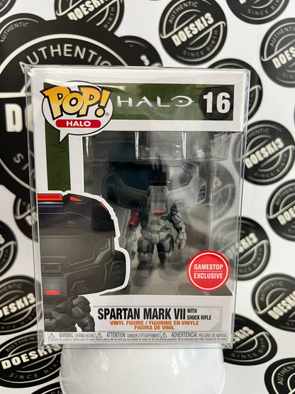 Funko Pop! Halo  Spartan Mark VII with Shock Rifle #16  (GameStop Exclusive)