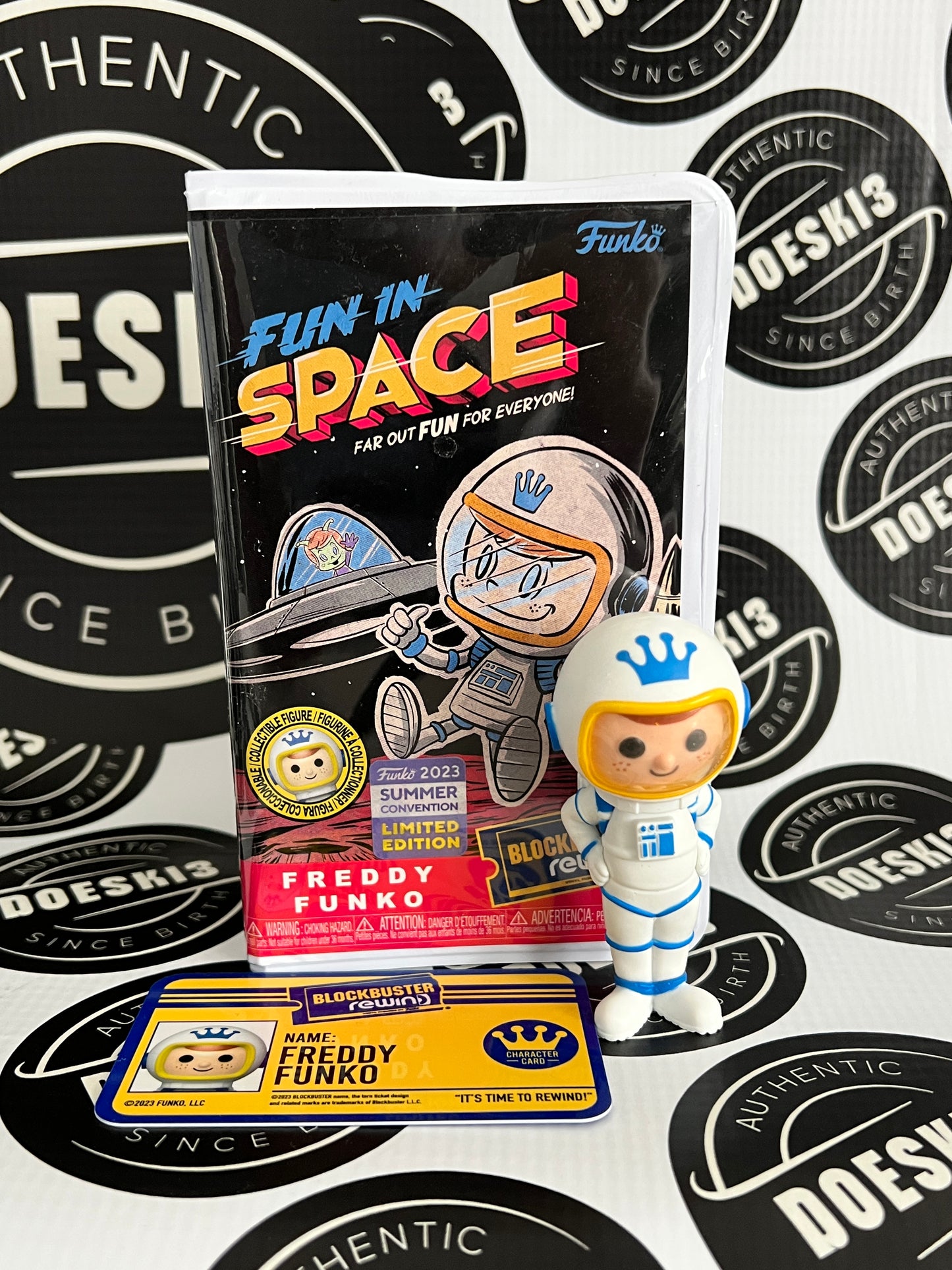 Funko REWIND: FUN IN SPACE FREDDY ASTRONAUT - Common Summer Convention Sticker