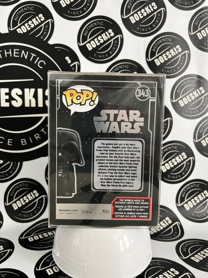 Funko Pop! Star Wars #343 - DARTH VADER Lights & Sound W/Protector