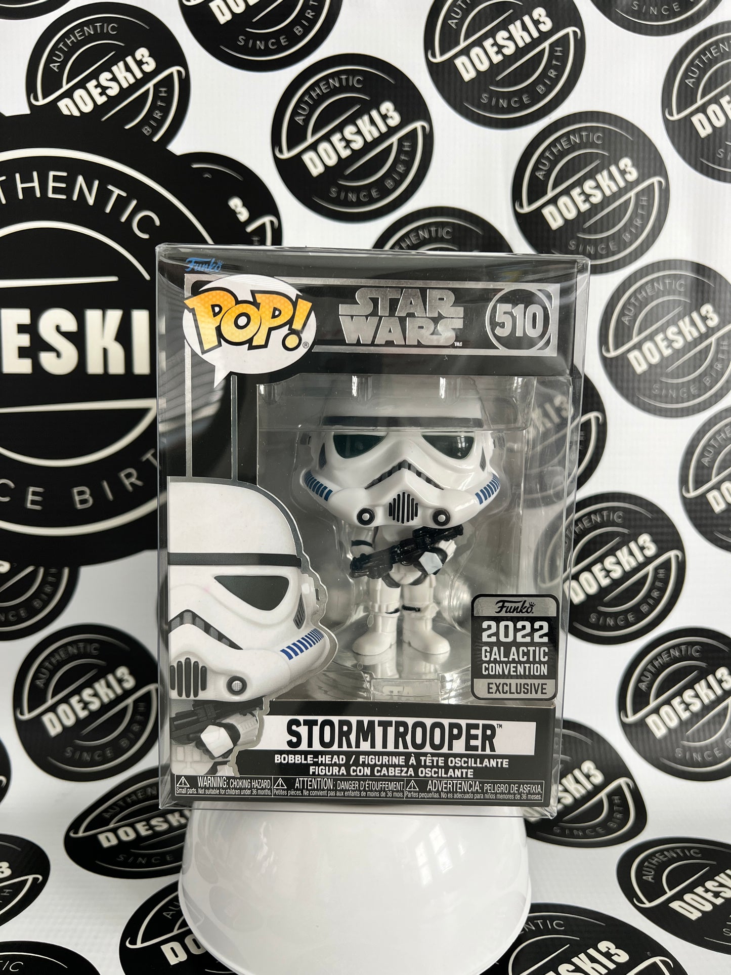 Funko Pop! Star Wars: STORMTROOPER #510 Galactic Convention 2022 Exclusive W/Protector