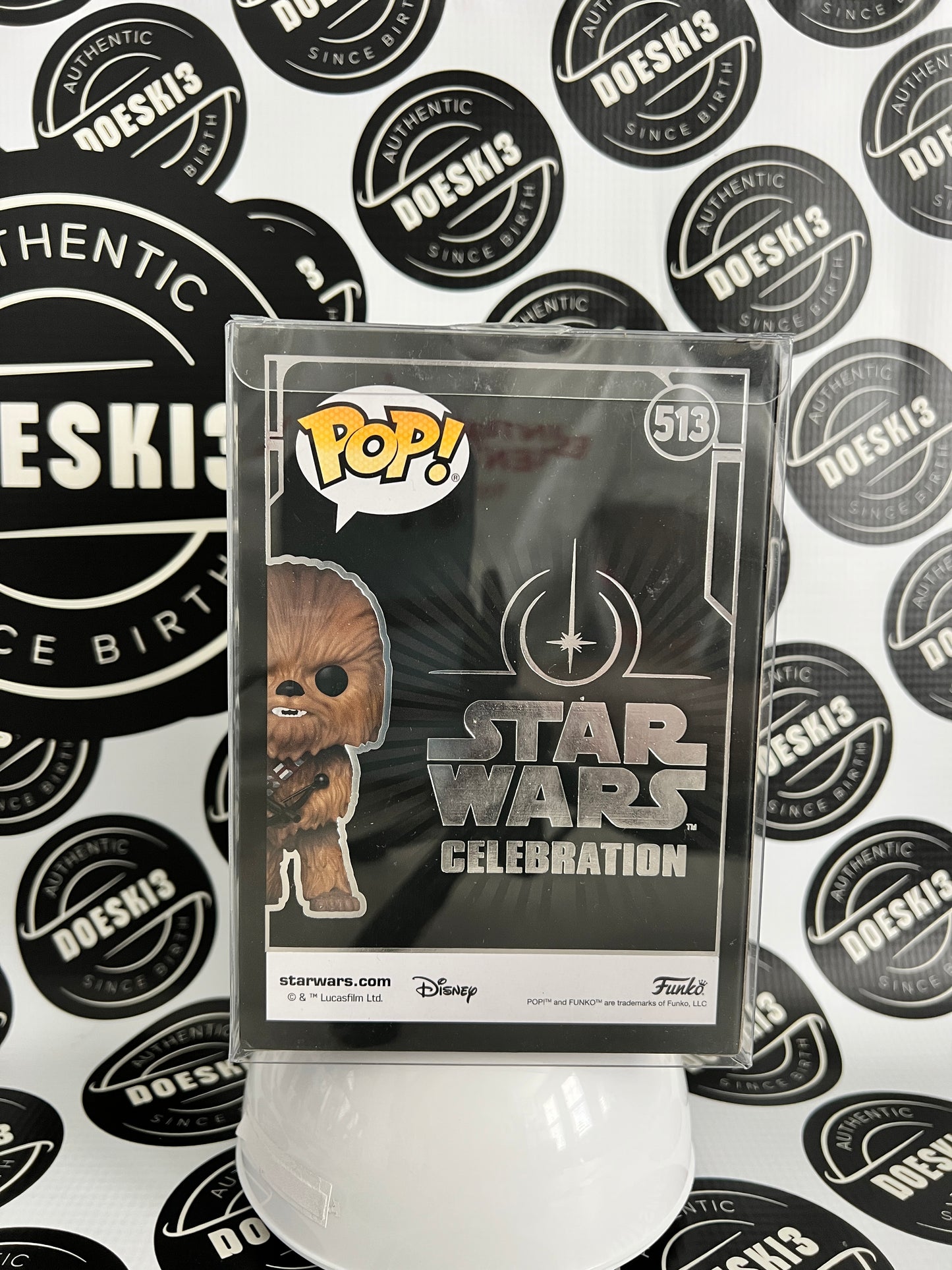 Funko Pop! Star Wars Chewbacca #513 2022 Galactic Convention Exclusive W/Protector