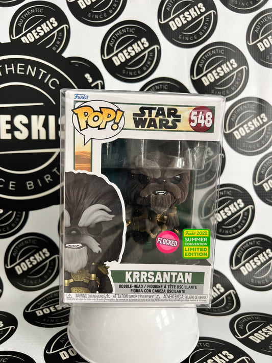 Funko Pop! Star Wars - Krrsantan #548 (Flocked) 2022 Summer Convention Exclusive W/Protector