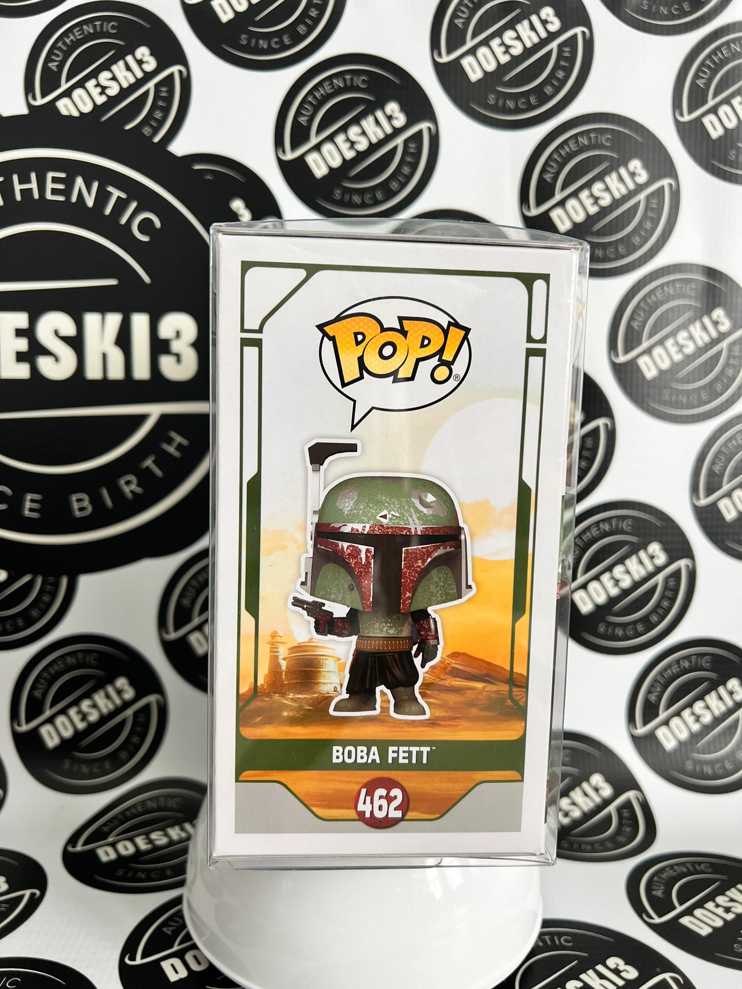 Funko Pop! Star Wars - Boba Fett #462(Red Chrome) Target Con Exclusive W/Protector