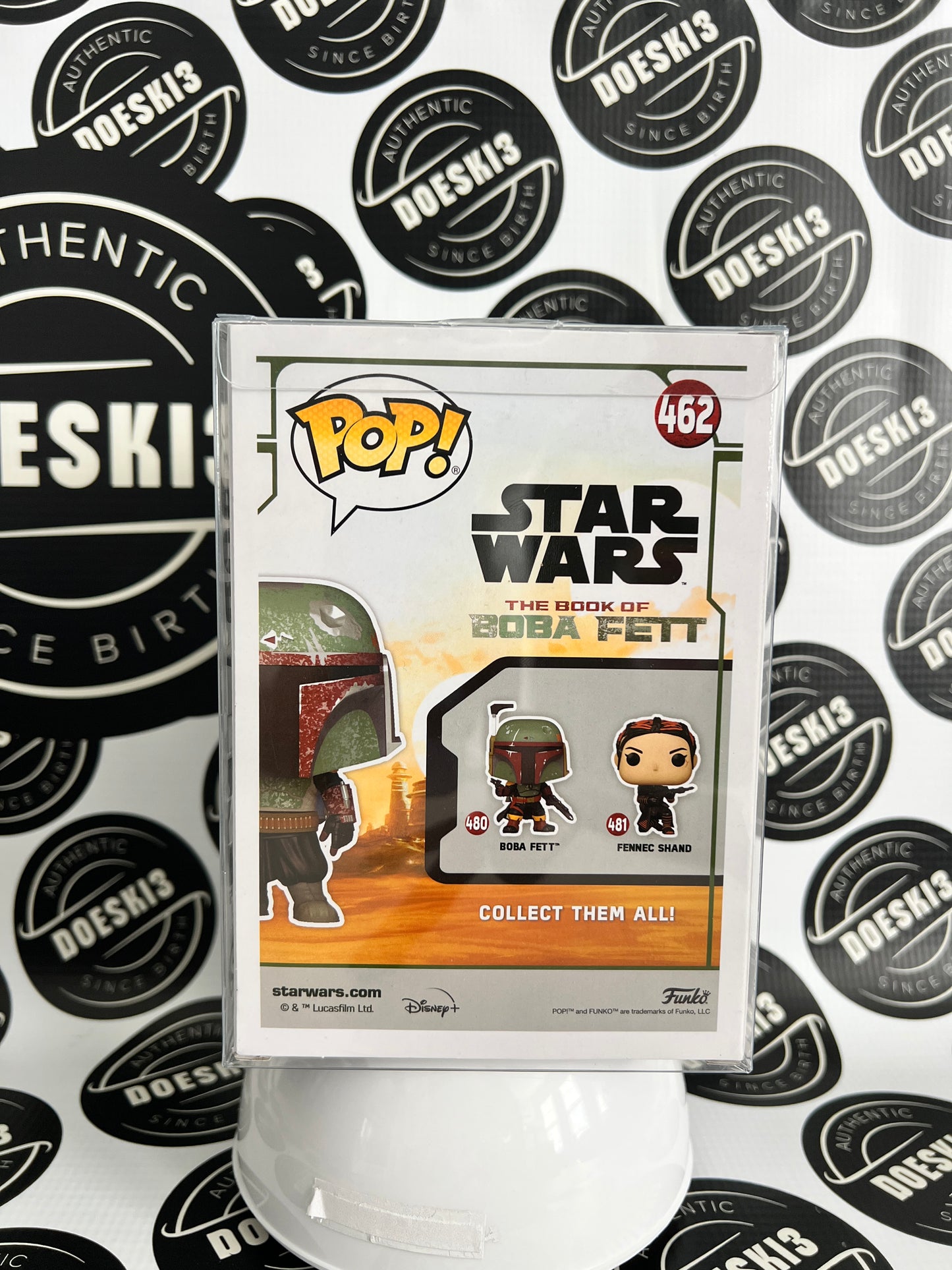 Funko Pop! Star Wars - Boba Fett #462(Red Chrome) Target Con Exclusive W/Protector