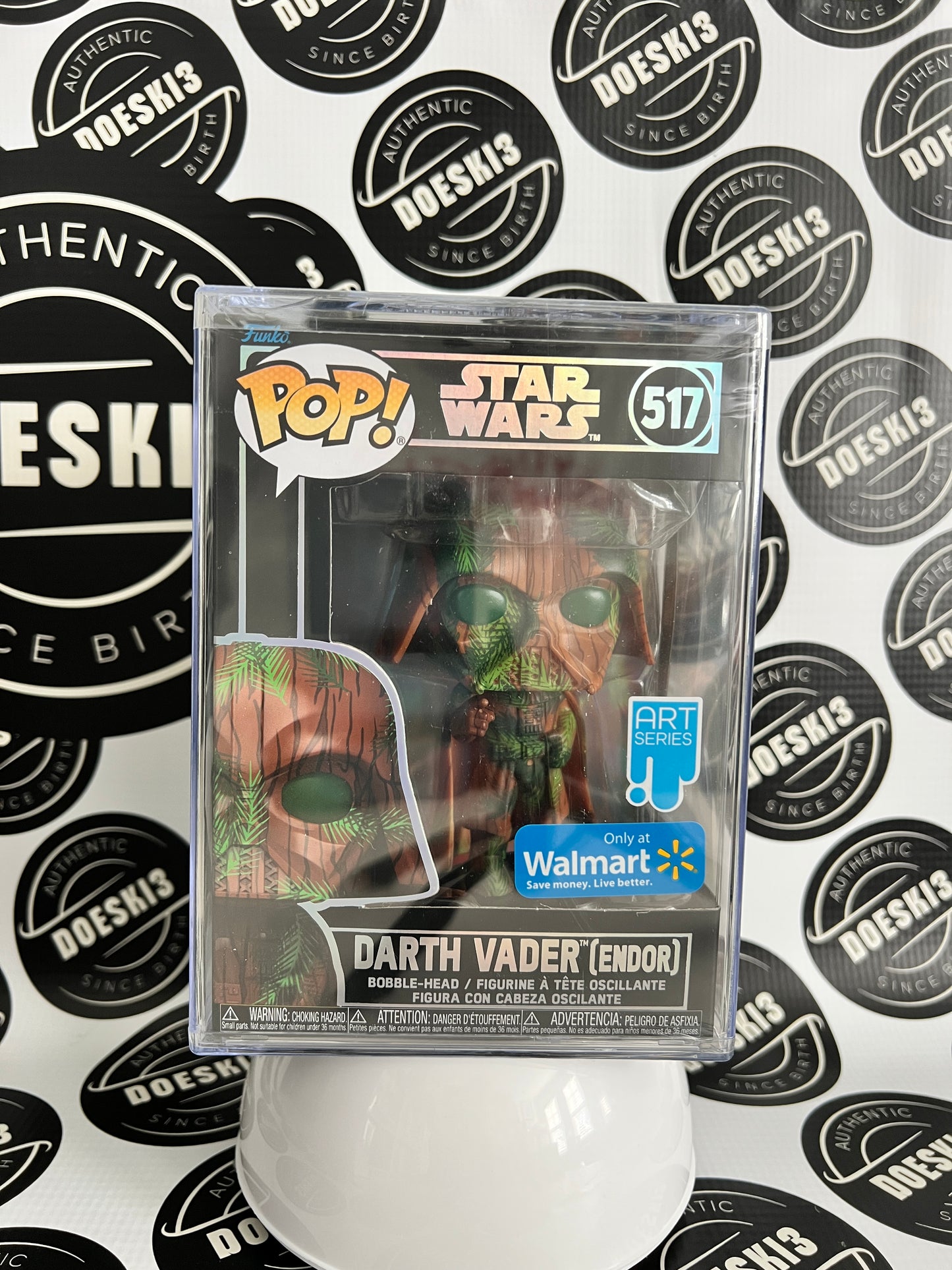 FUNKO POP! ART SERIES : STAR WARS DARTH VADER (Endor) #517 WALMART EXCLUSIVE W/Protector