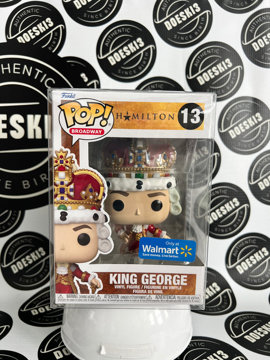 Funko Pop! Broadway Hamilton King George - #13 Walmart Exclusive W/Protector