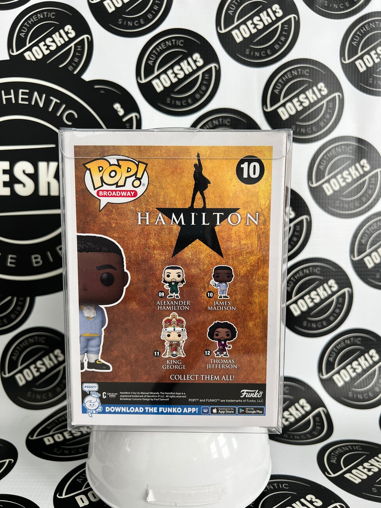 Funko Pop! Broadway Hamilton #10 James Madison W/Protector