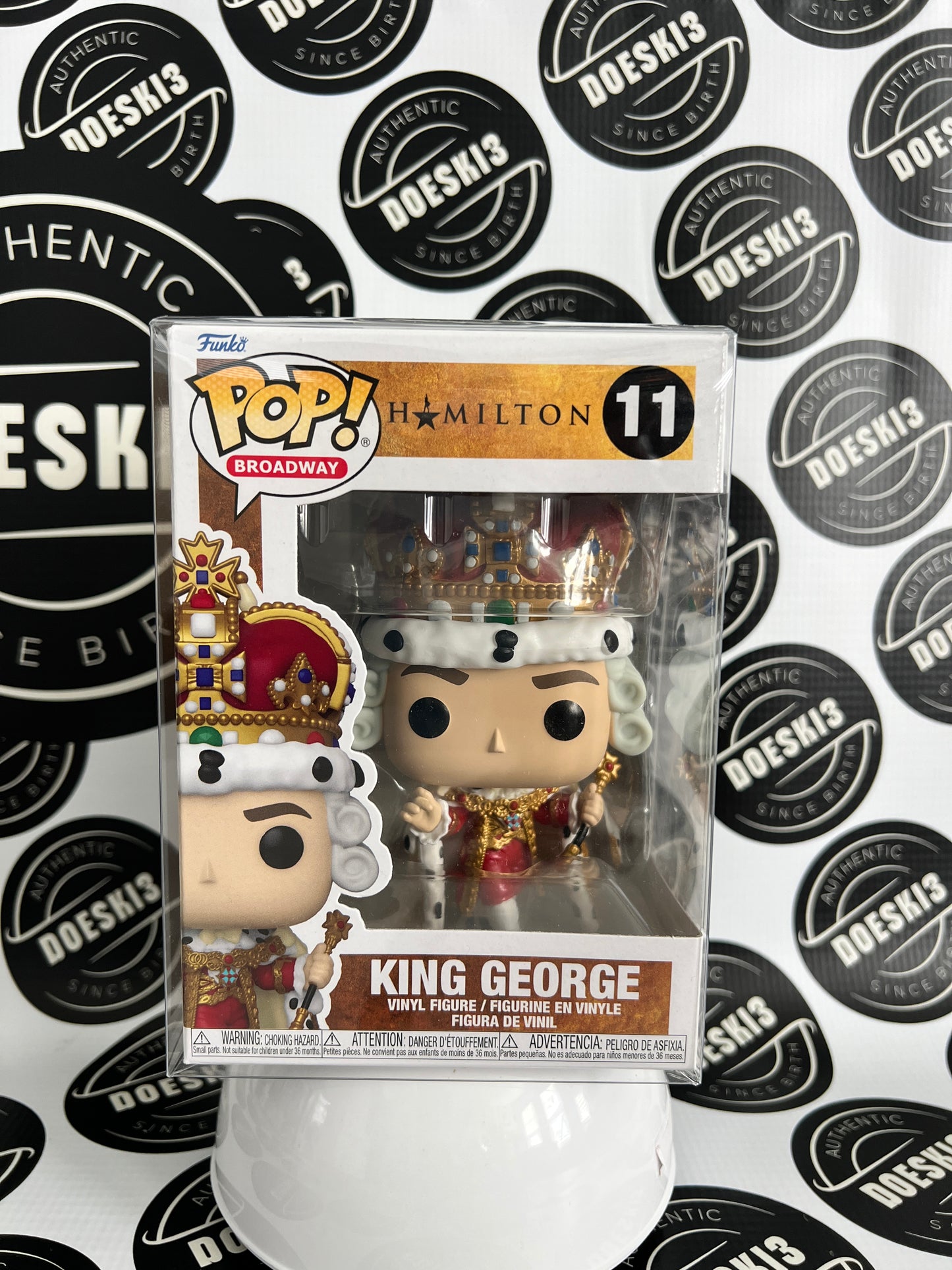 Funko Pop! Broadway Hamilton King George #11 W/Protector