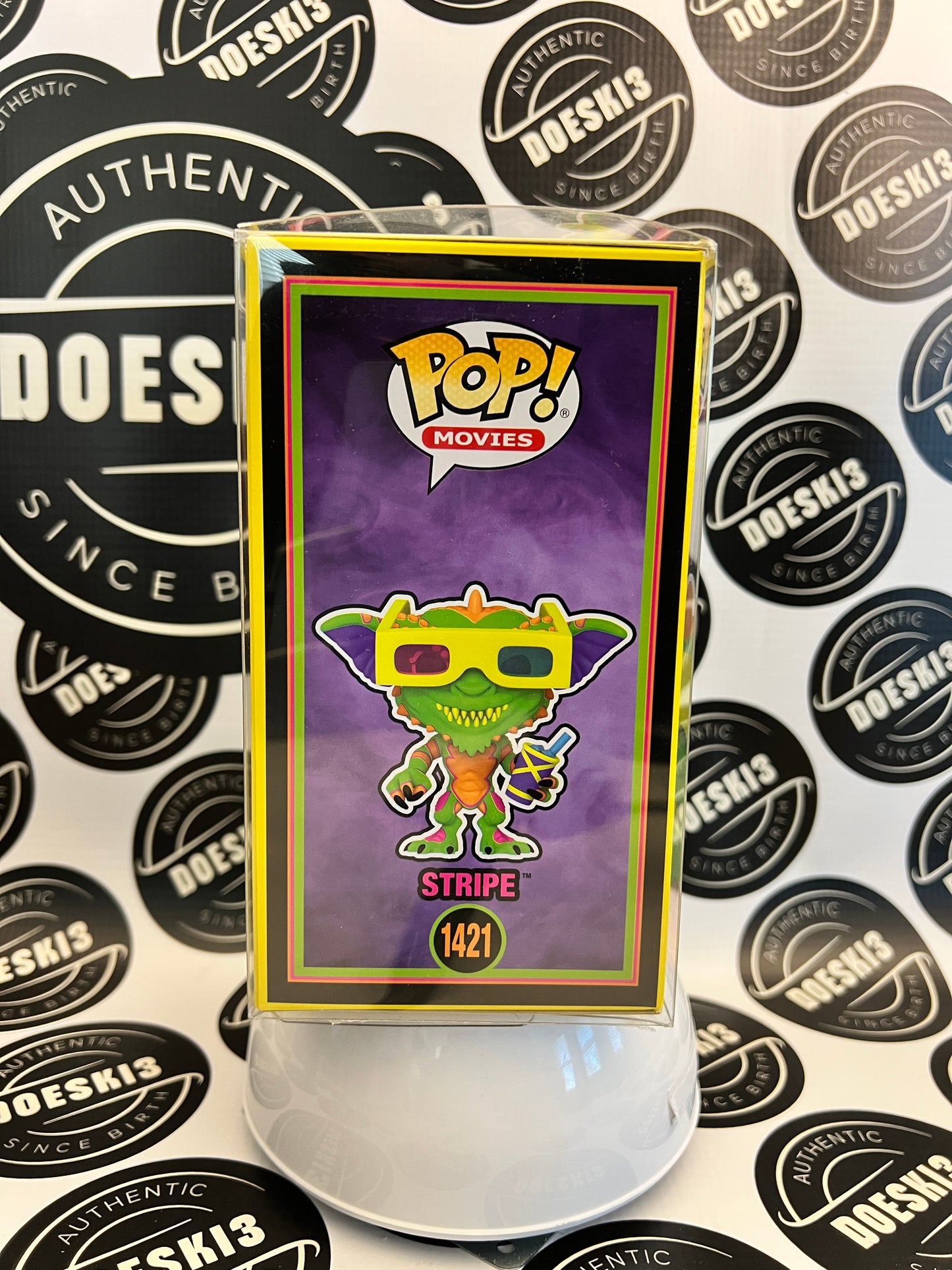 Funko Pop: Gremlins  Stripe #1421 Black Light (Entertainment Earth Exclusive) W/Protector