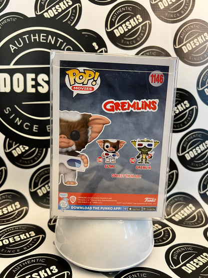 Funko Pop! Movies Gremlins Gizmo with 3D Glasses #1146 W/Protector