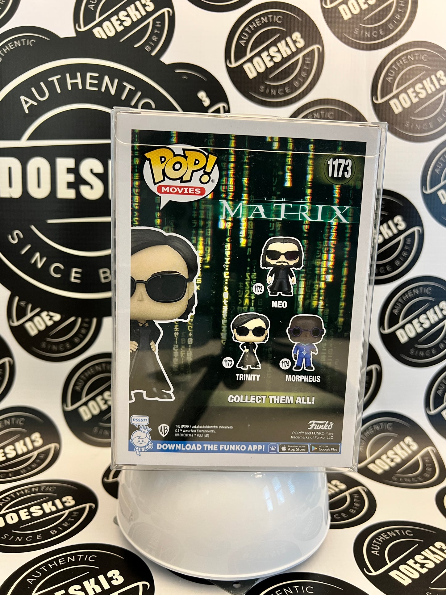 Funko Pop! Movies The Matrix Trinity #1173  W/Protector