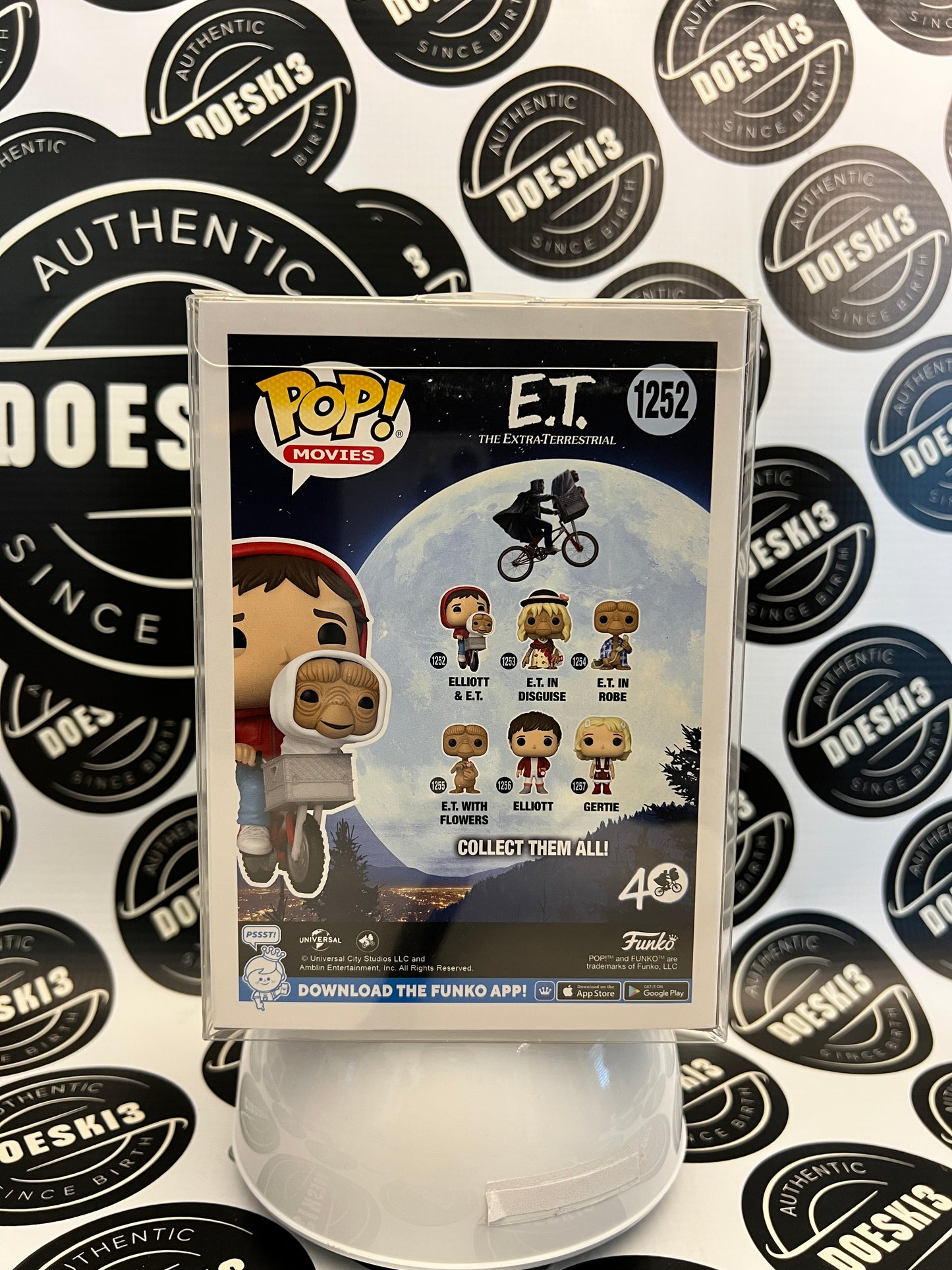 Funko Pop! Movies E.T.- Elliot & ET on Bike #1252 W/Protector