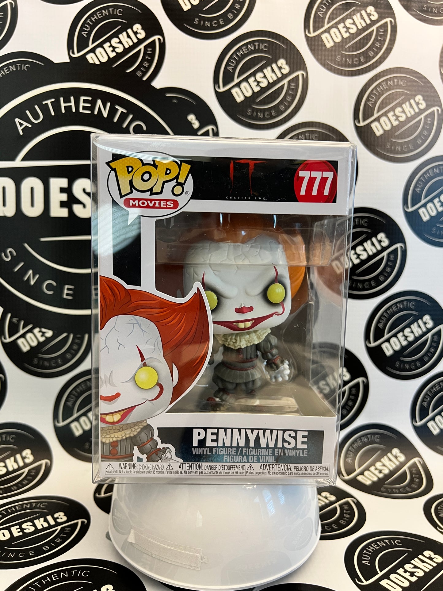 Funko Pop Movies IT Pennywise #777 Horror W/Protector