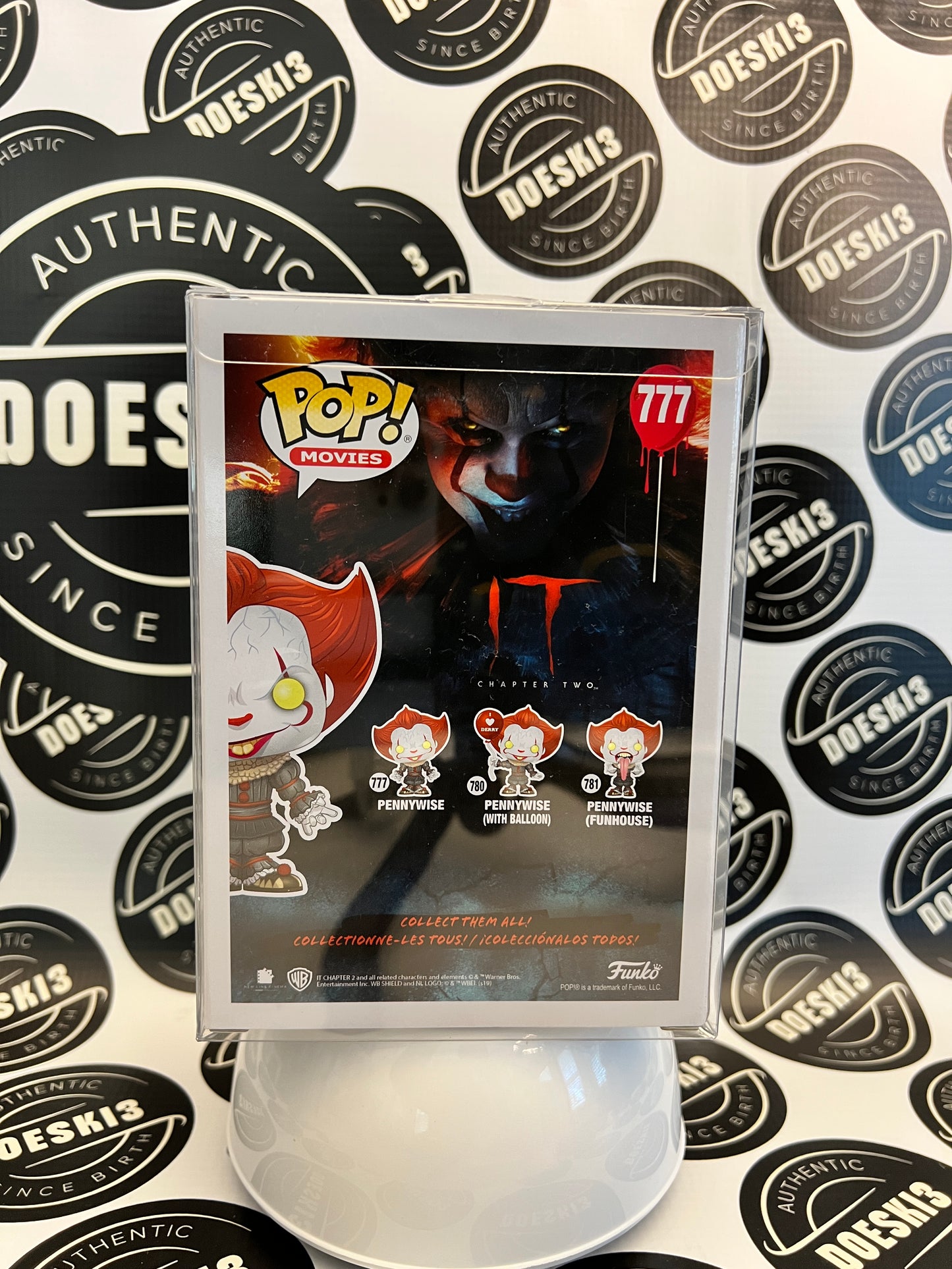 Funko Pop Movies IT Pennywise #777 Horror W/Protector